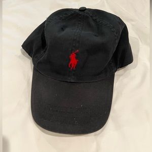Ralph Lauren Cotton Chino Ball Cap (Black)